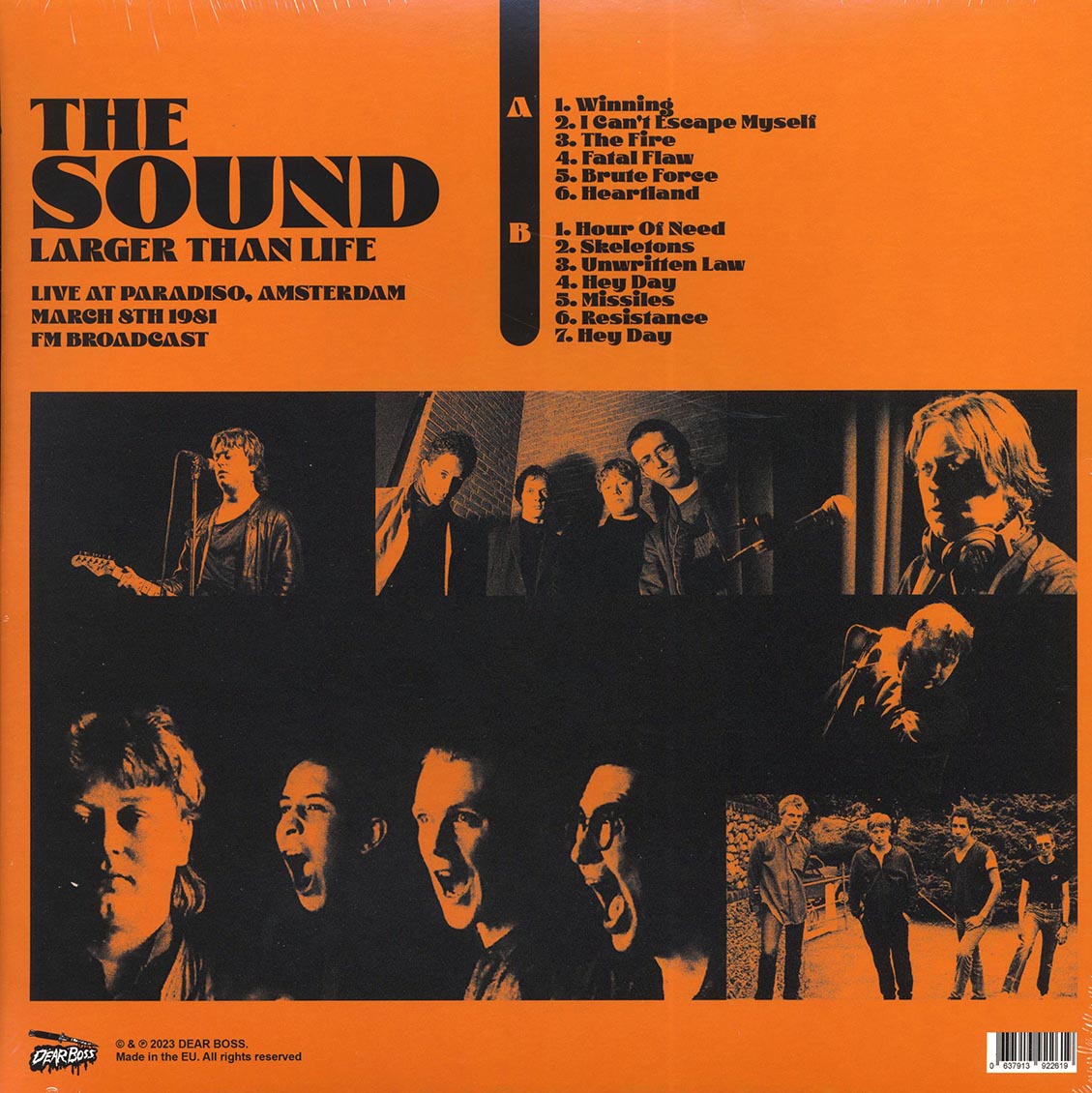 The Sound - Larger Than Life: Live At Paradiso, Amsterdam, March 8, 1981
