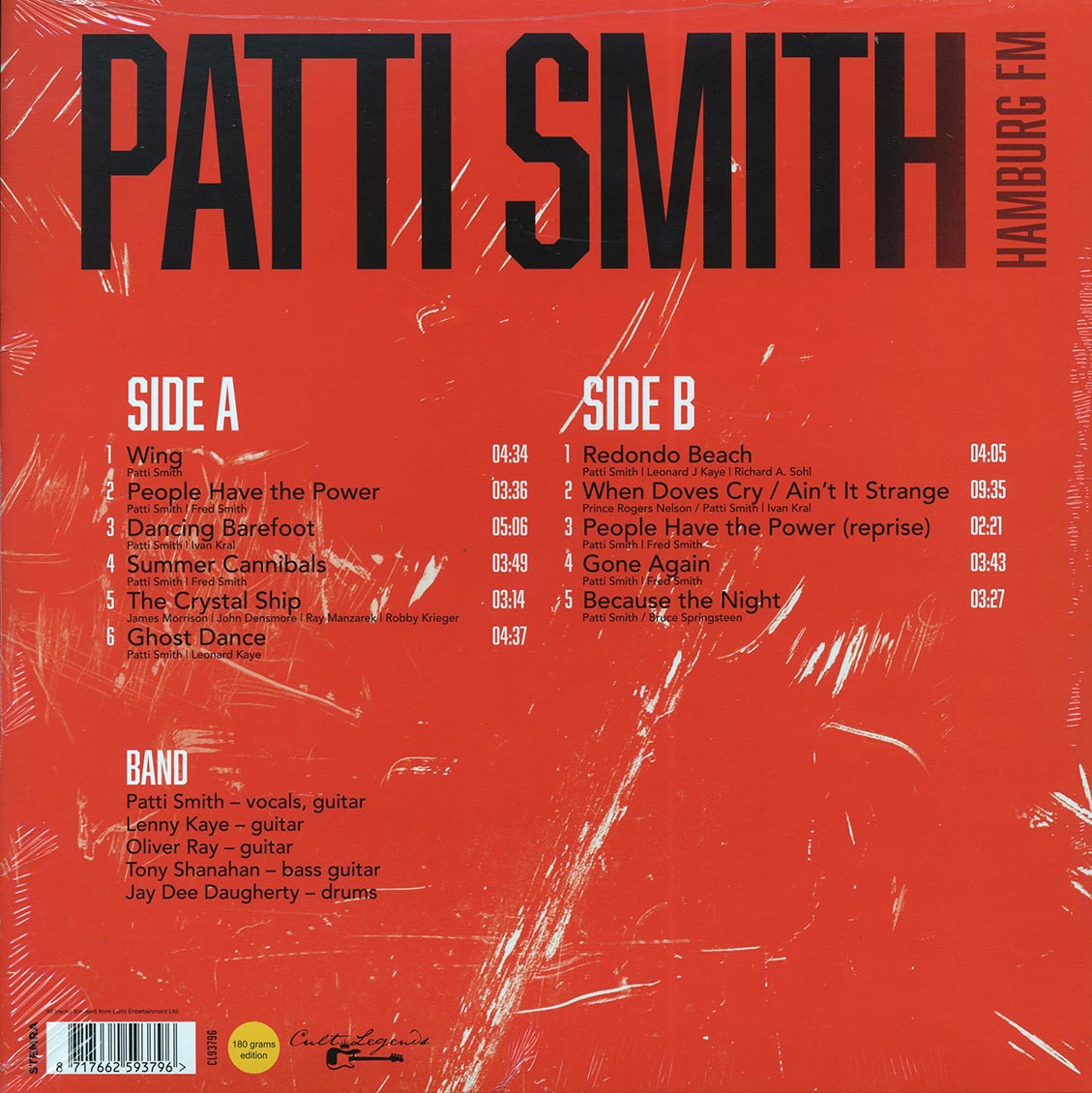 Patti Smith - Hamburg FM: Best Of Patti Smith Live At Musikhalle, Hamburg, Germany, August 1, 1996