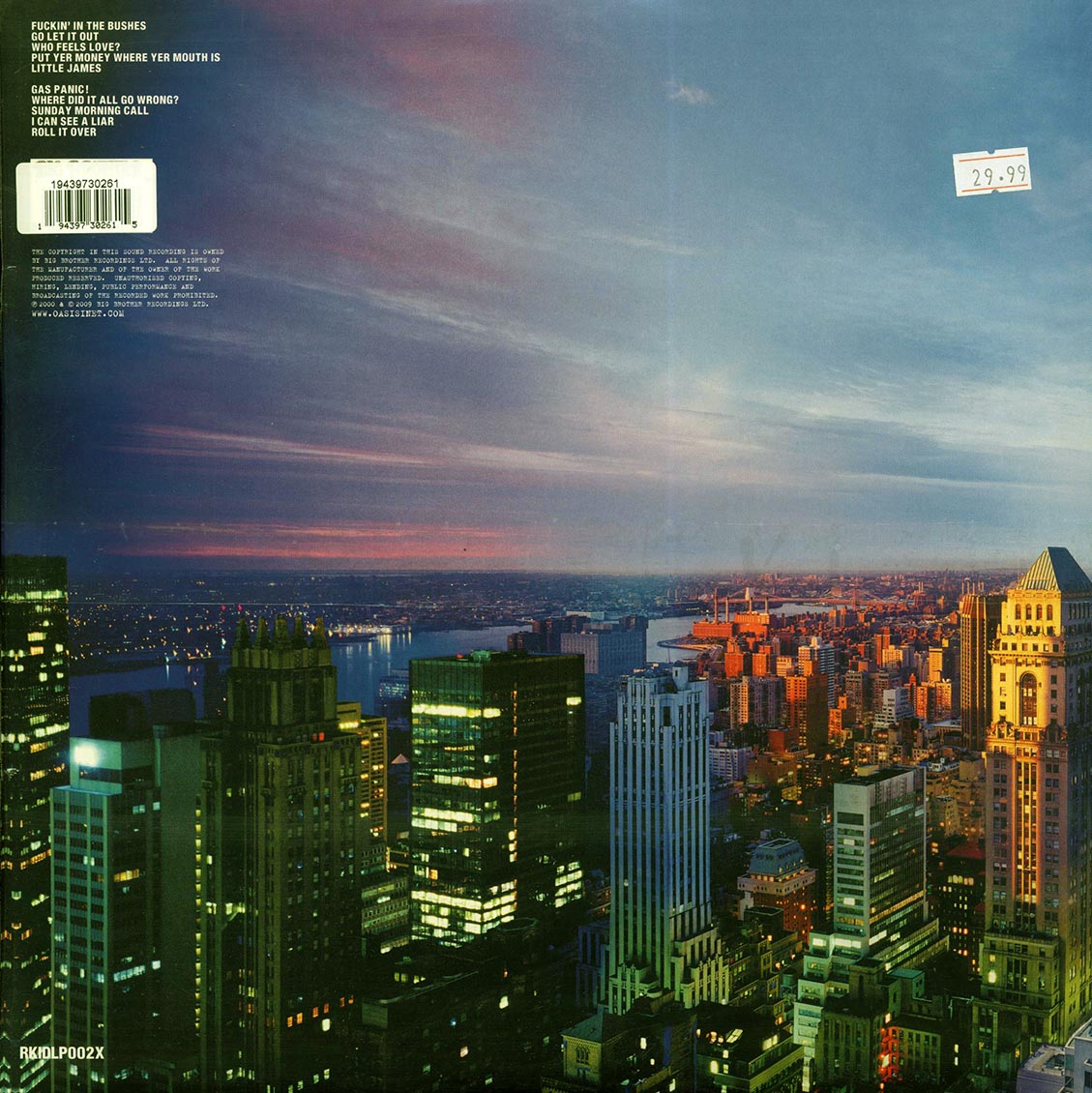 Oasis - Standing On The Shoulder Of Giants (180g)