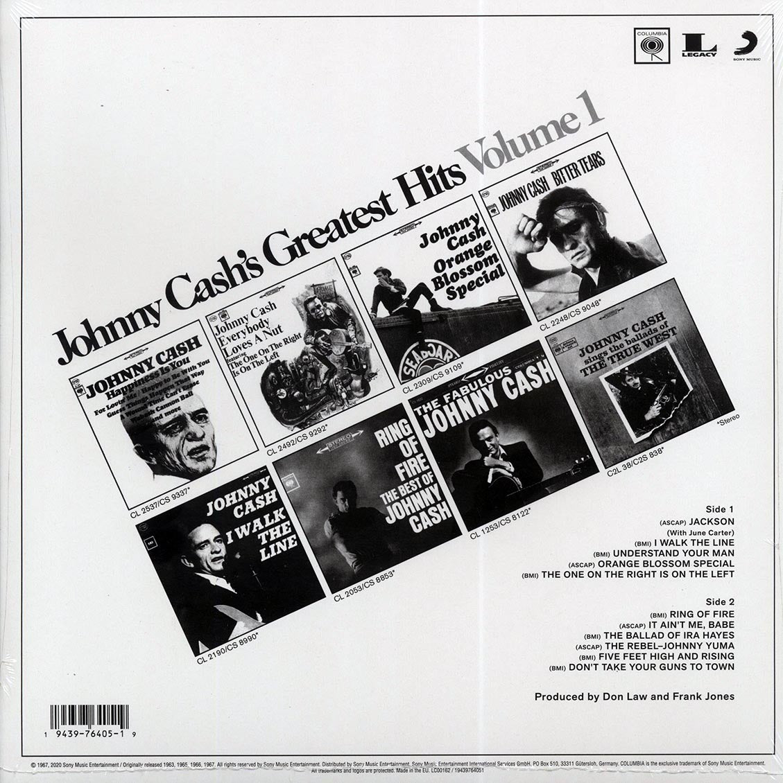 Johnny Cash - Greatest Hits Volume 1