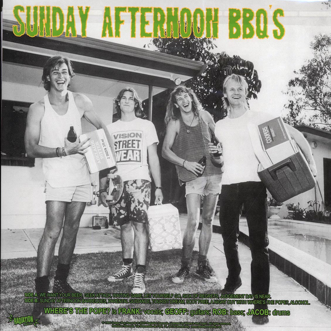 Where's The Pope? - Sunday Afternoon BBQ's (ltd. ed.) (green vinyl)