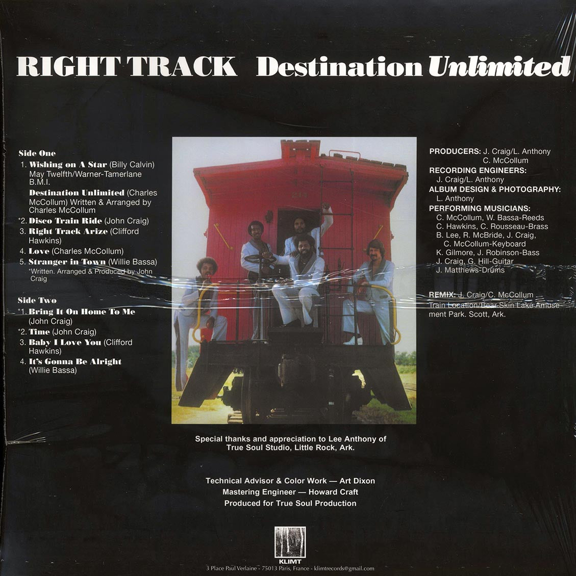Right Track - Destination Unlimited (blue vinyl)