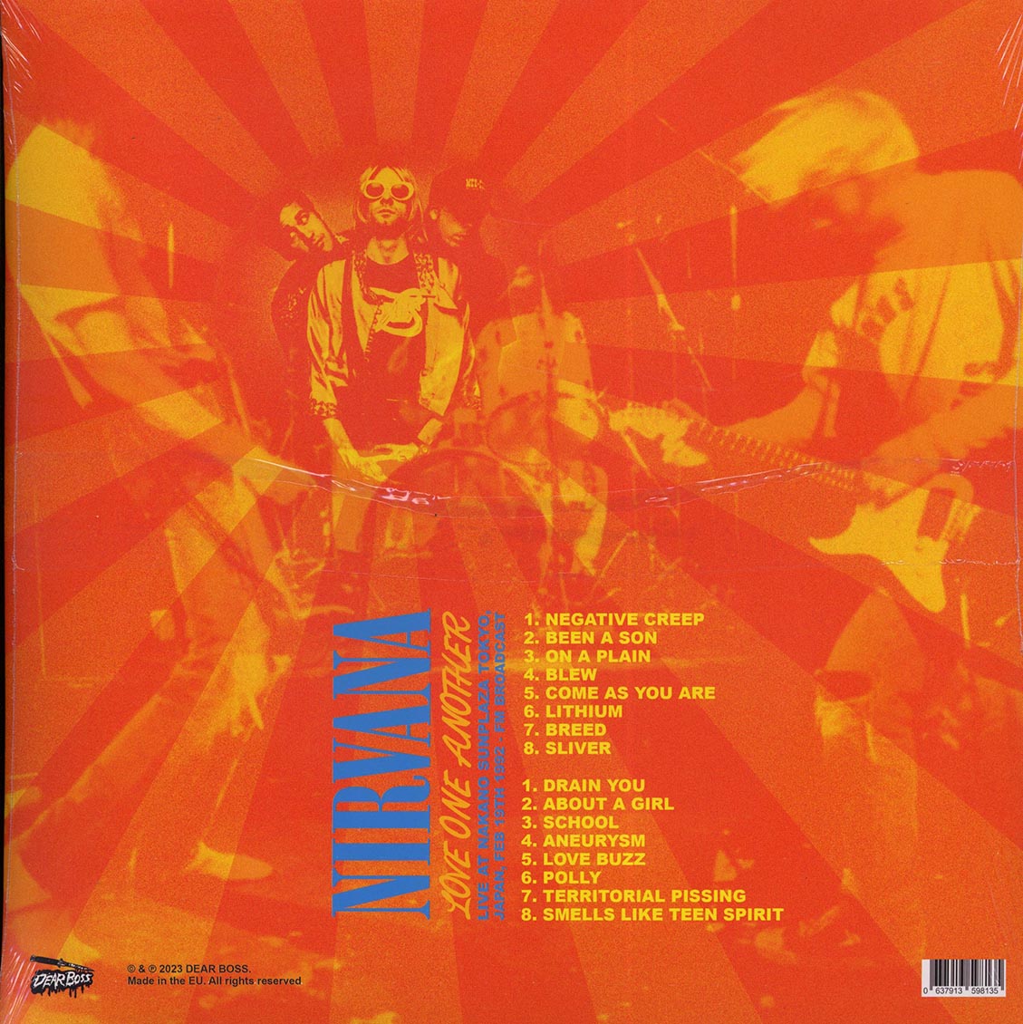 Nirvana - Love One Another: Live Nakano Sunplaza Tokyo, Japan, February 19th, 1992 (ltd. 300 copies made) (orange vinyl)
