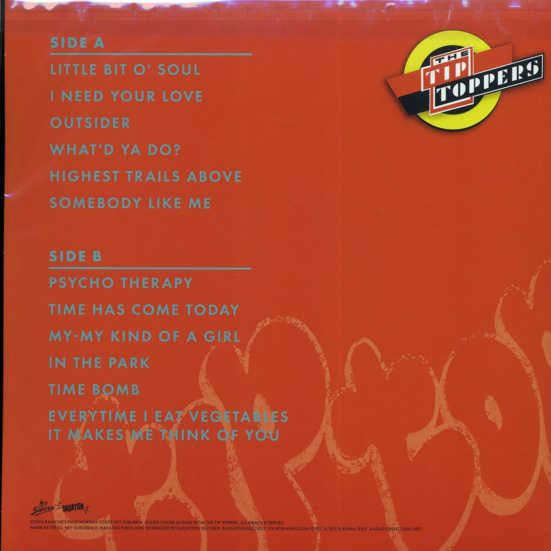 Tip Toppers - Subterranean Jungle (ltd. 500 copies made) (orange vinyl)