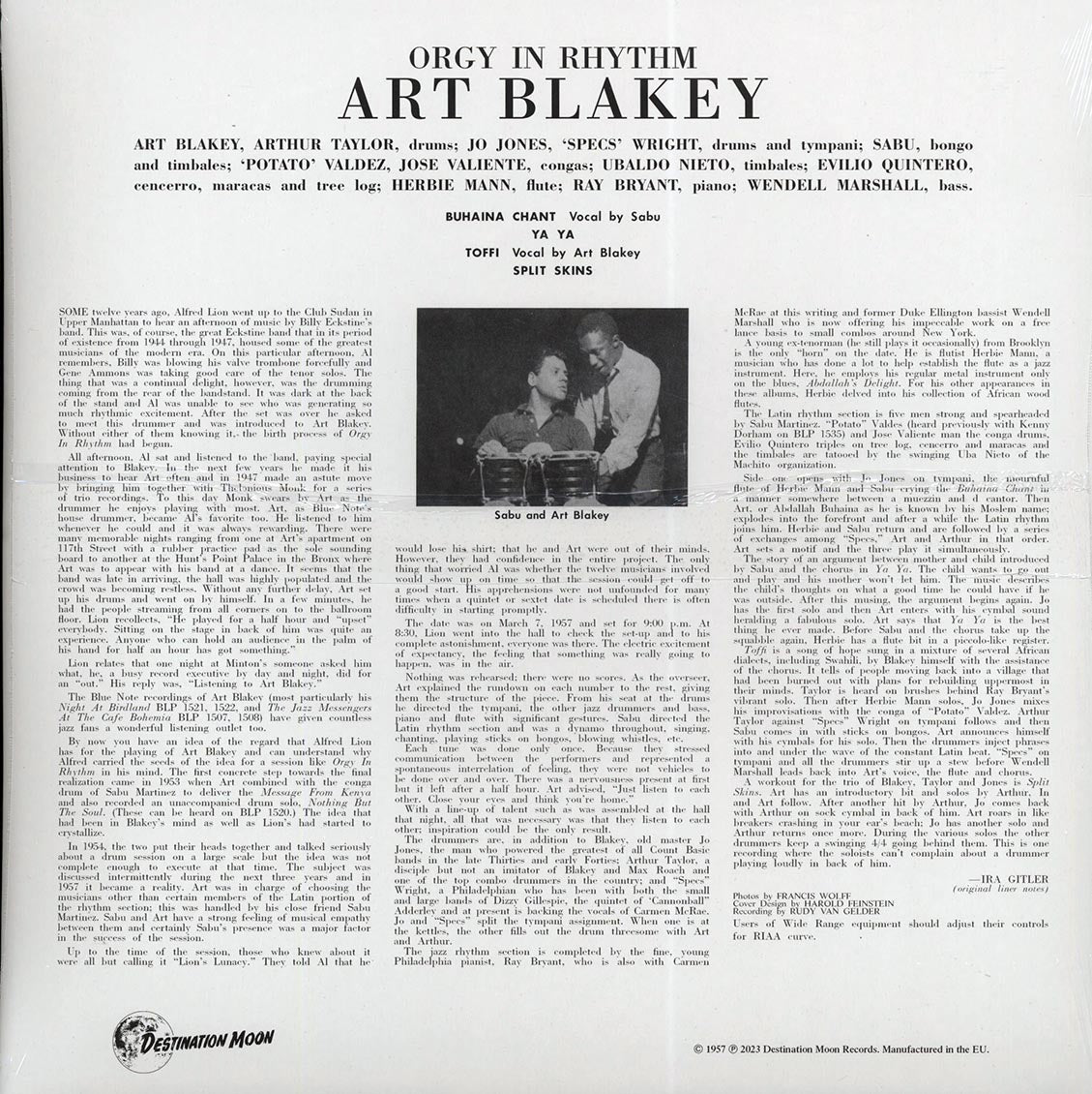 Art Blakey & The Jazz Messengers - Orgy In Rhythm (ltd. 500 copies made) (clear vinyl)