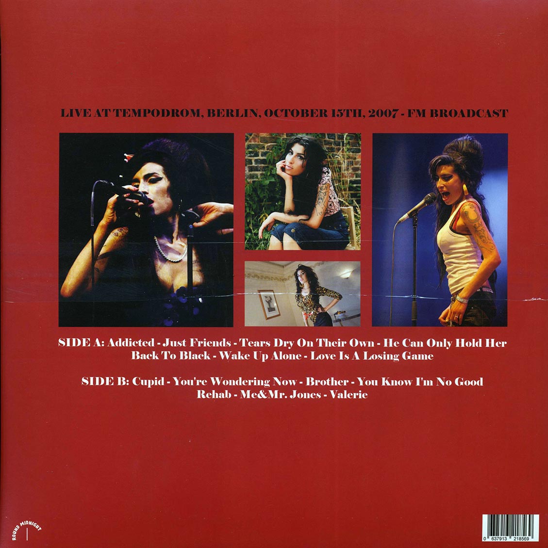 Amy Winehouse - Look Across The Water: Live At Tempodrom, Berlin, October 15th, 2007