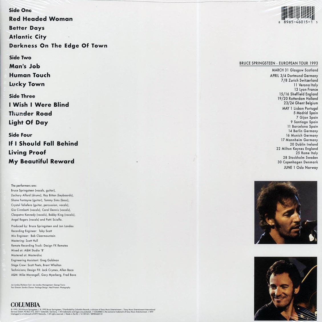 Bruce Springsteen - In Concert/MTV Unplugged (2xLP)