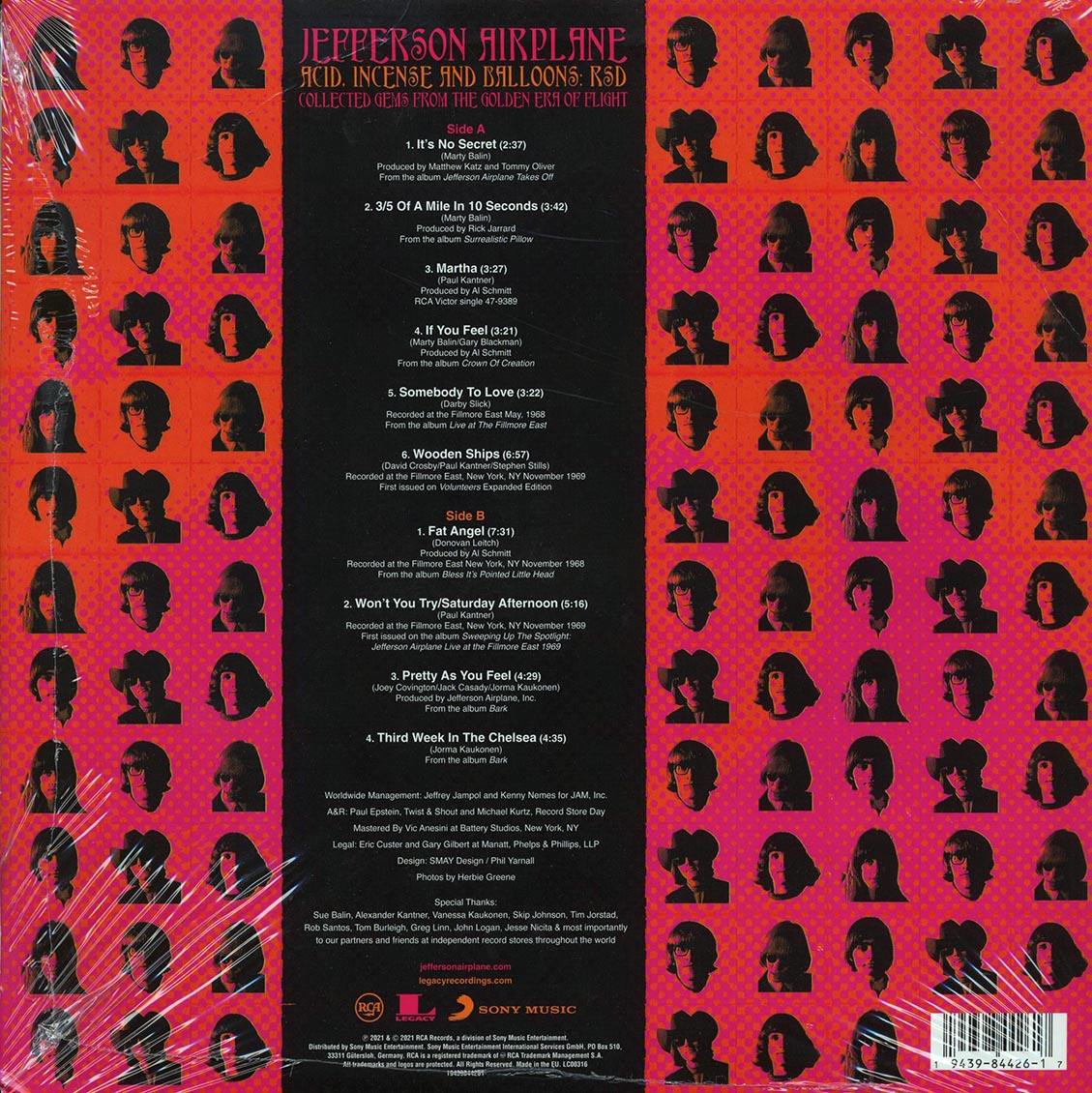 Jefferson Airplane - Acid, Incense And Balloons: Collected Ges From The Golden Era Of Flight (RSD 2020)