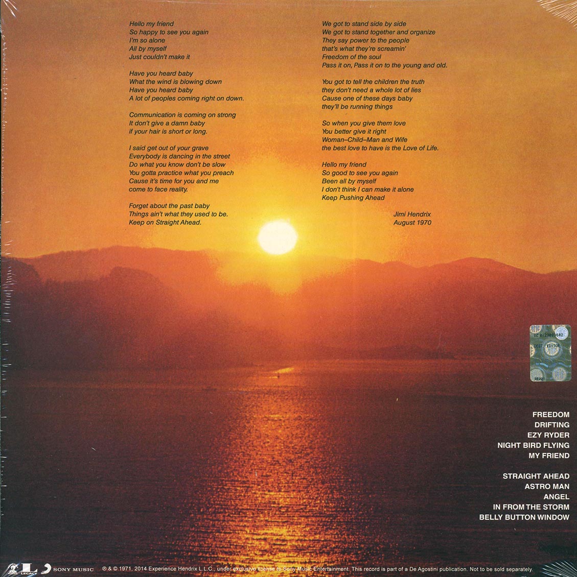 Jimi Hendrix - The Cry Of Love (180g) (remastered)