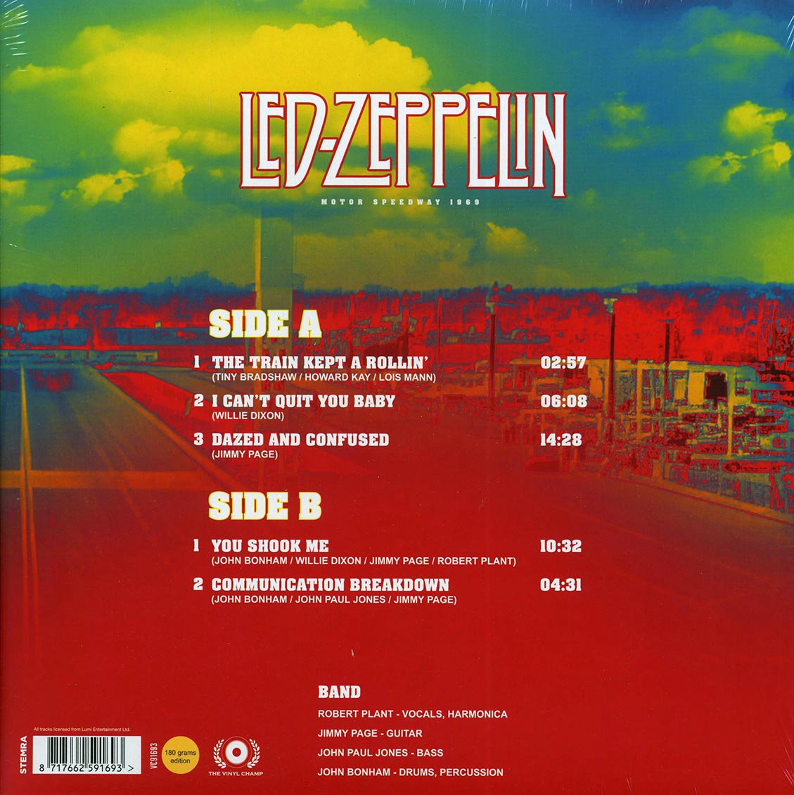 Led Zeppelin - Motor Speedway 1969 (yellow vinyl)