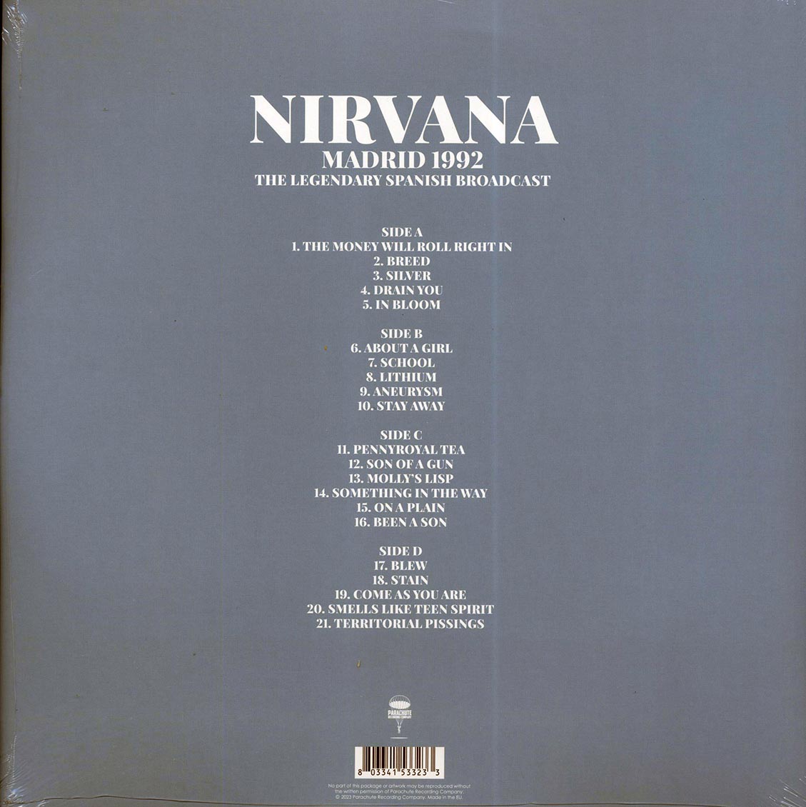 Nirvana - Madrid 1992: The Legendary Spanish Broadcast (2xLP)