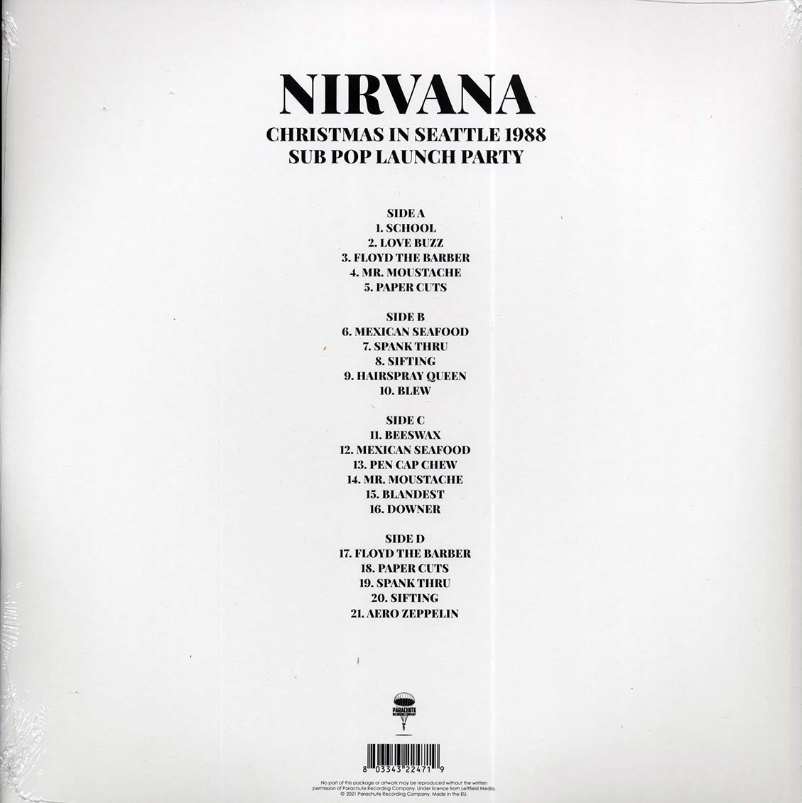 Nirvana - Christmas In Seattle 1988: Sub Pop Launch Party (2xLP)