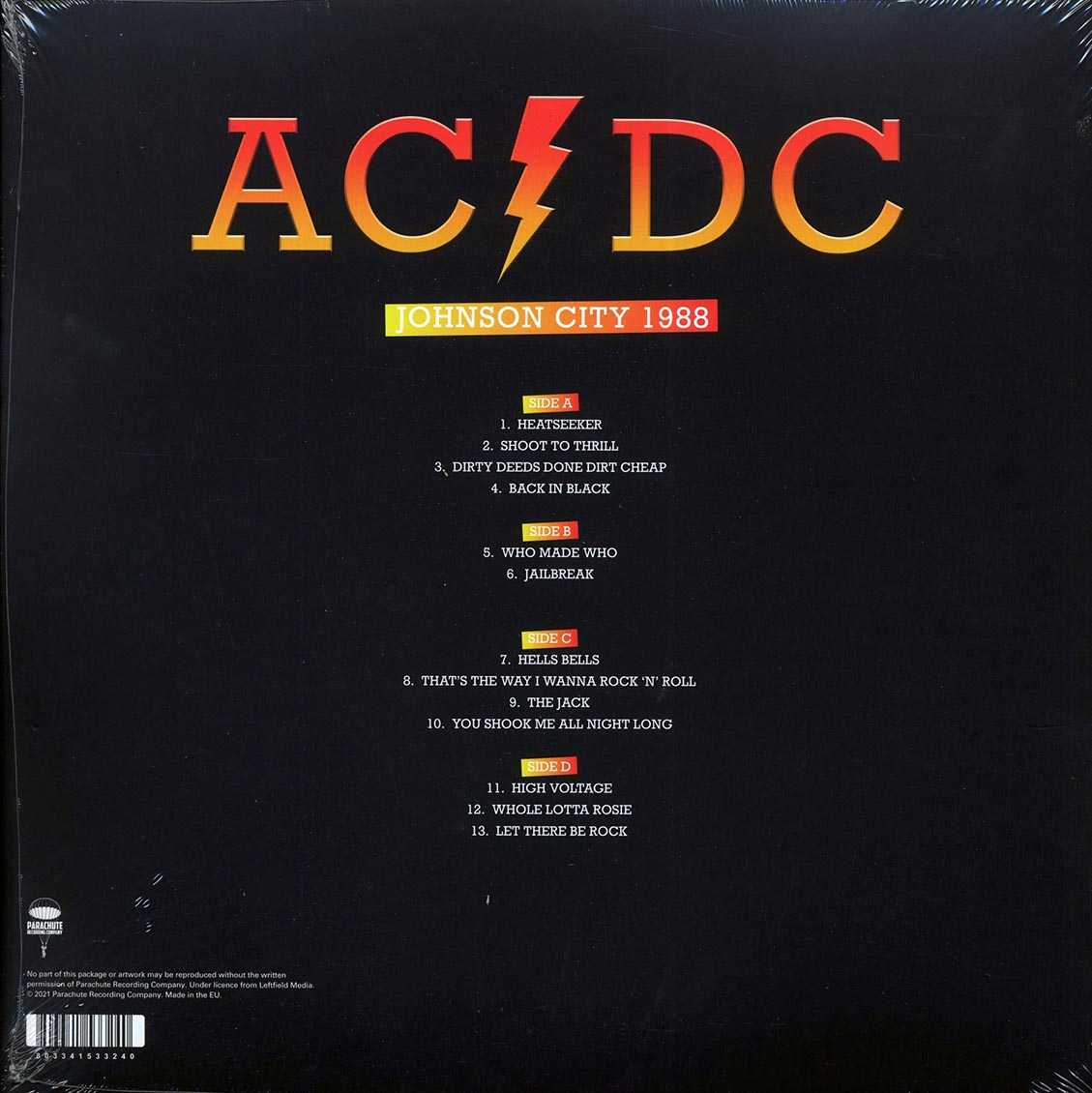 AC/DC - Johnson City 1988 (2xLP)
