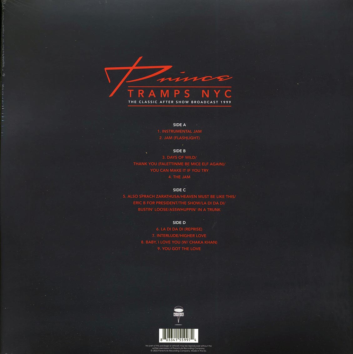 Prince - Prince Tramps NYC: The Classic After Show Broadcast 1999 (2xLP)