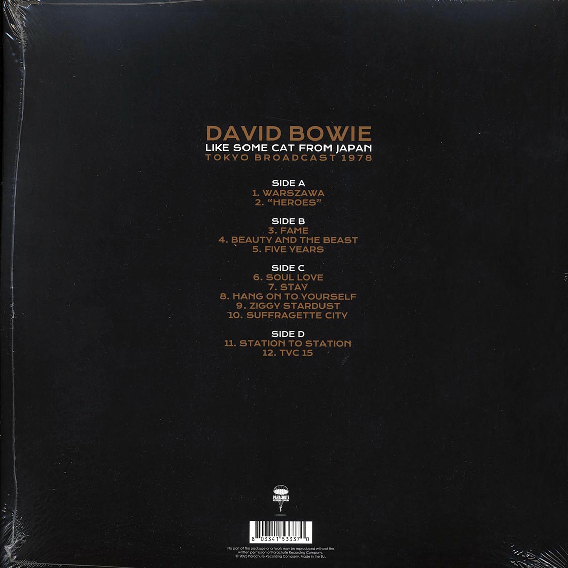 David Bowie - Like Some Cat From Japan: Tokyo Broadcast 1978 (2xLP)