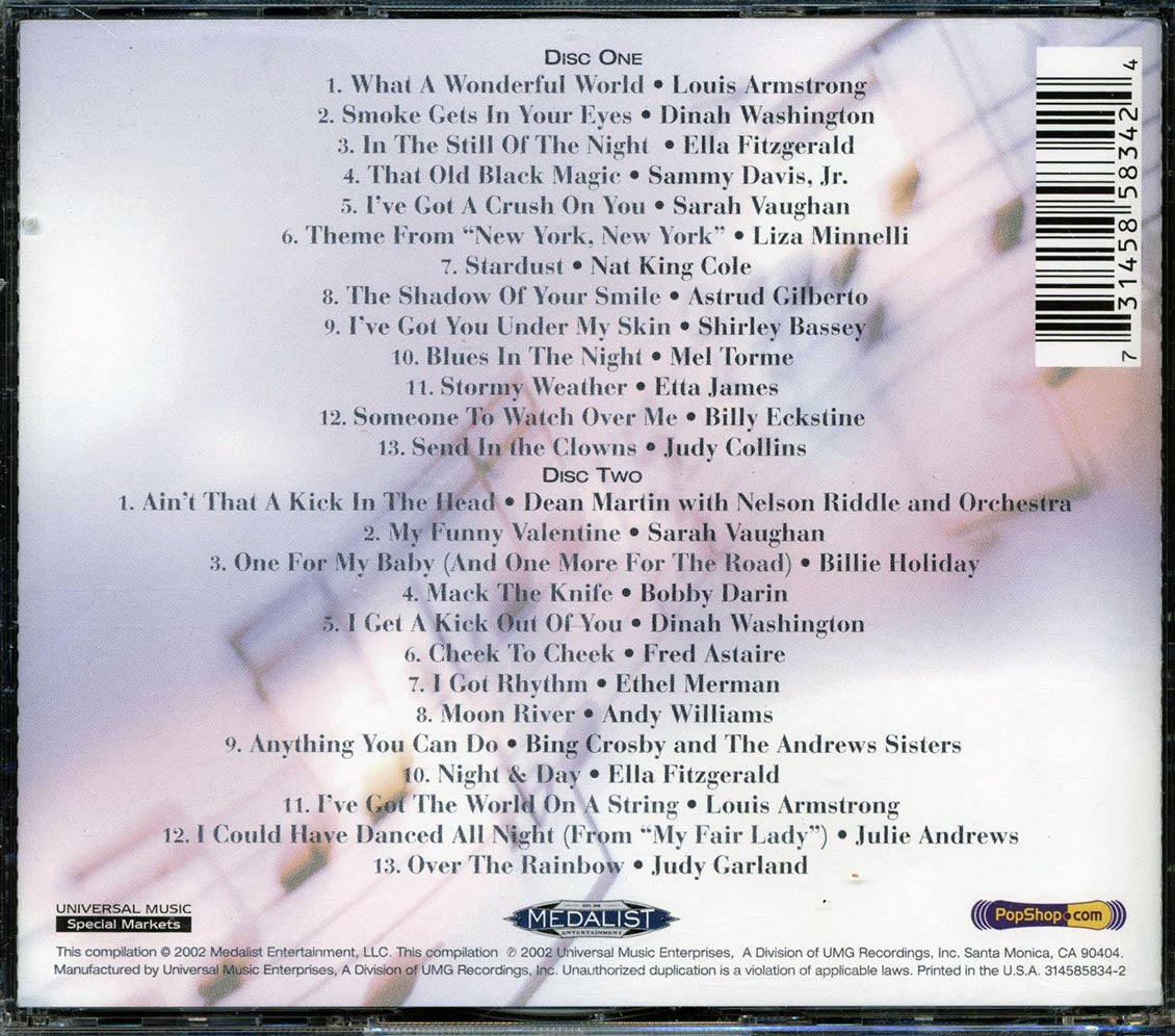 Louis Armstrong, Dinah Washington, Ella Fitzgerald, Judy Collins, Etc. - Sentimental Journey (26 tracks) (2xCD)