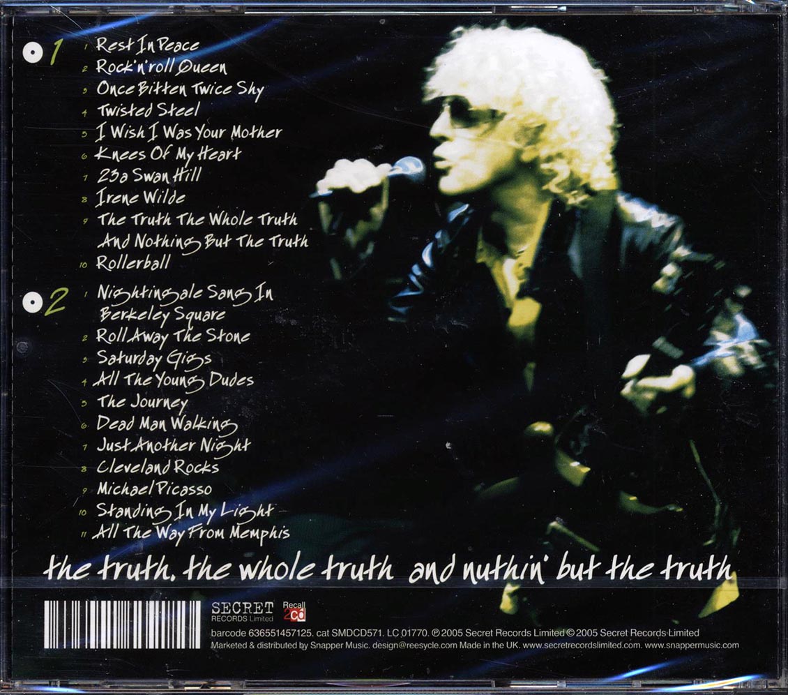 Ian Hunter - The Truth, The Whole Truth And Nuthin' But The Truth (21 tracks) (2xCD)