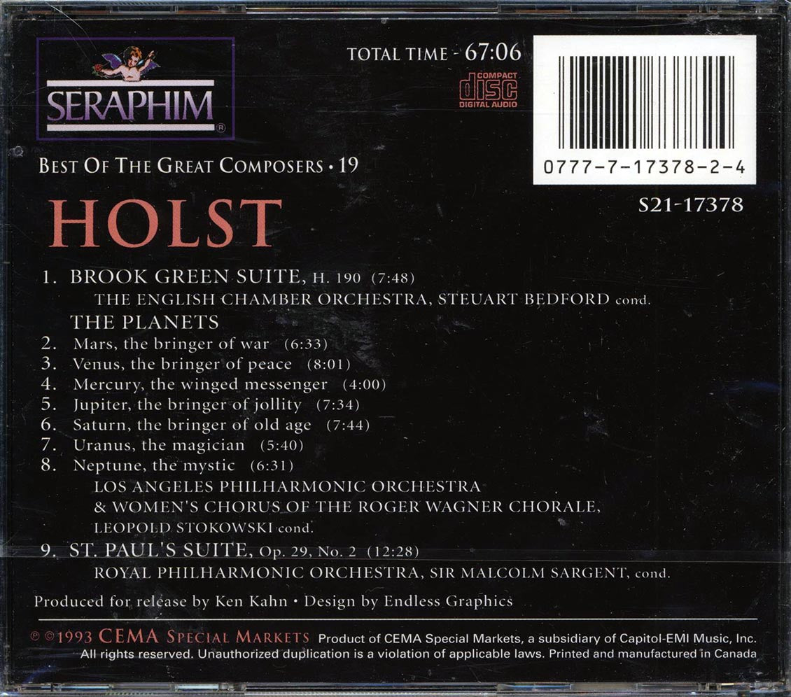 Gustav Holst - The Planets, Brook Green Suite, St. Paul's Suite