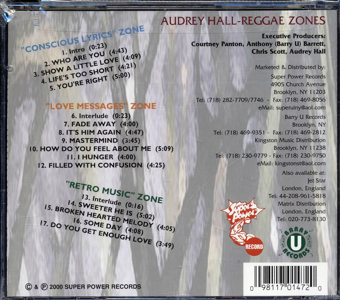 Audrey Hall - Reggae Zones