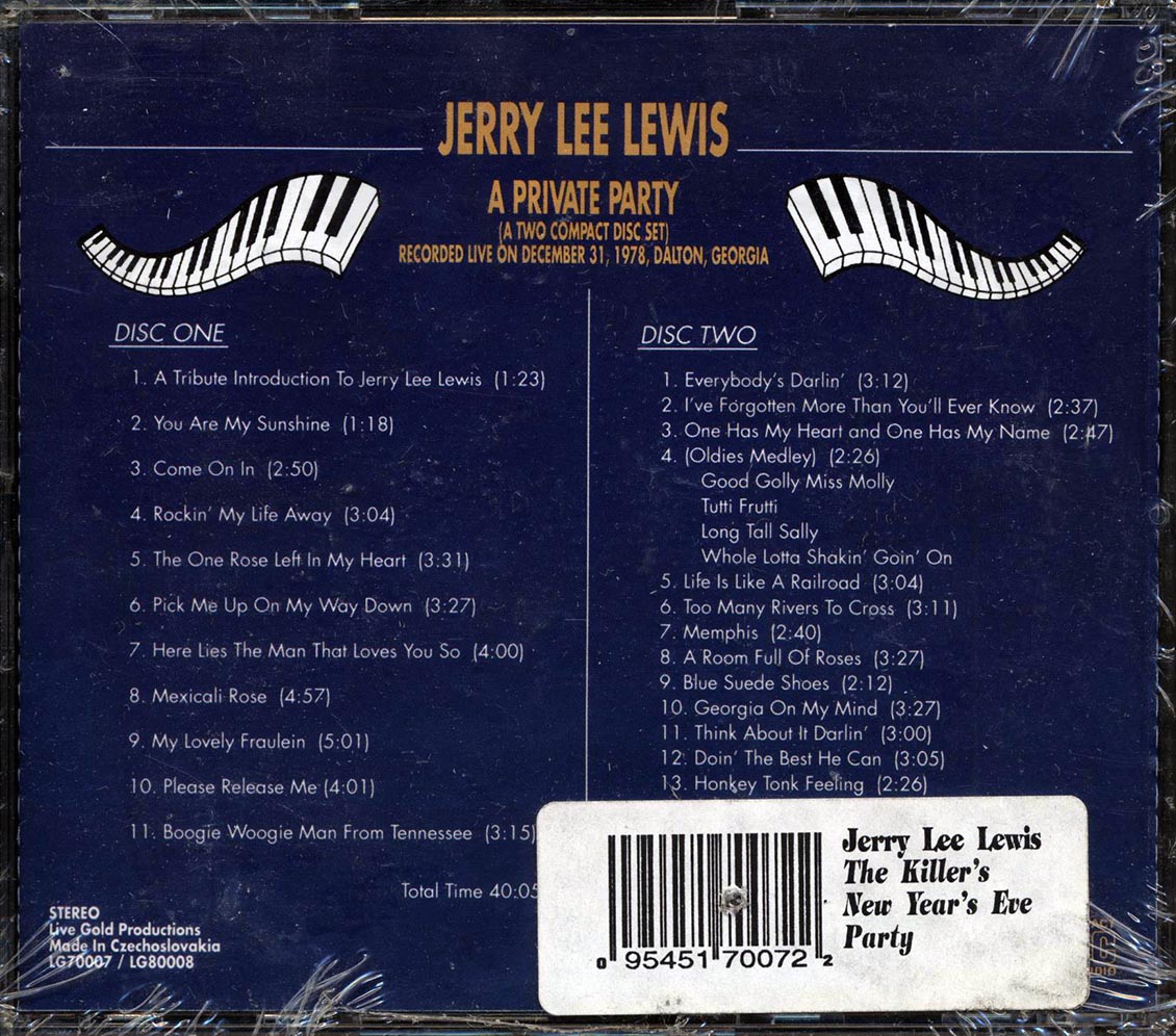 Jerry Lee Lewis - A Private Party: Recorded Live On December 31, 1978, Dalton, Georgia (24 tracks) (2xCD)