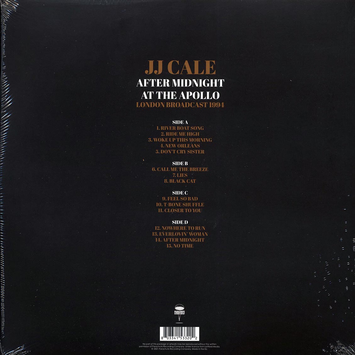 JJ Cale - After Midnight At The Apollo: London Broadcast 1994 (2xLP)