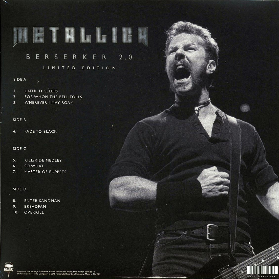 Metallica - Berserker 2.0 Copenhagen, Denmark, 27th November 1996 (ltd. ed.) (2xLP) (splatter vinyl)