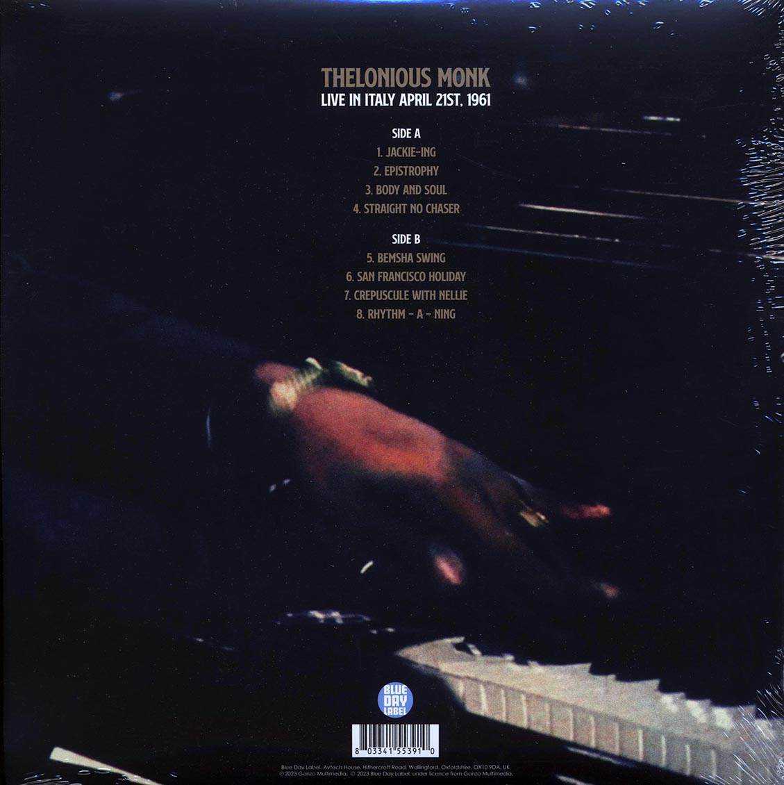 Thelonious Monk - Live In Italy, April 21st, 1961 (ltd. ed.)