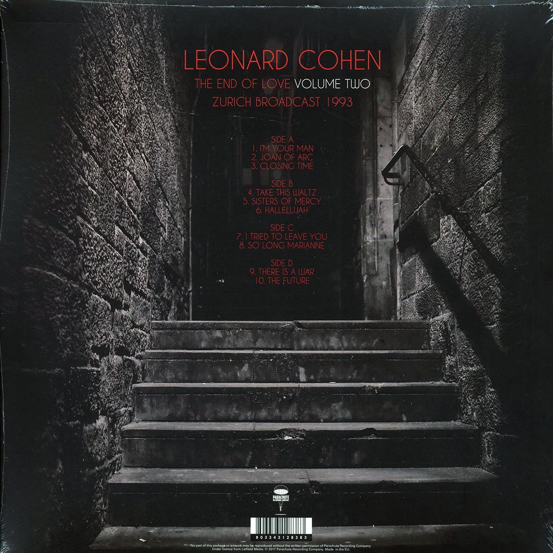 Leonard Cohen - The End Of Love Volume 2: Zurich Broadcast 1993 (2xLP)