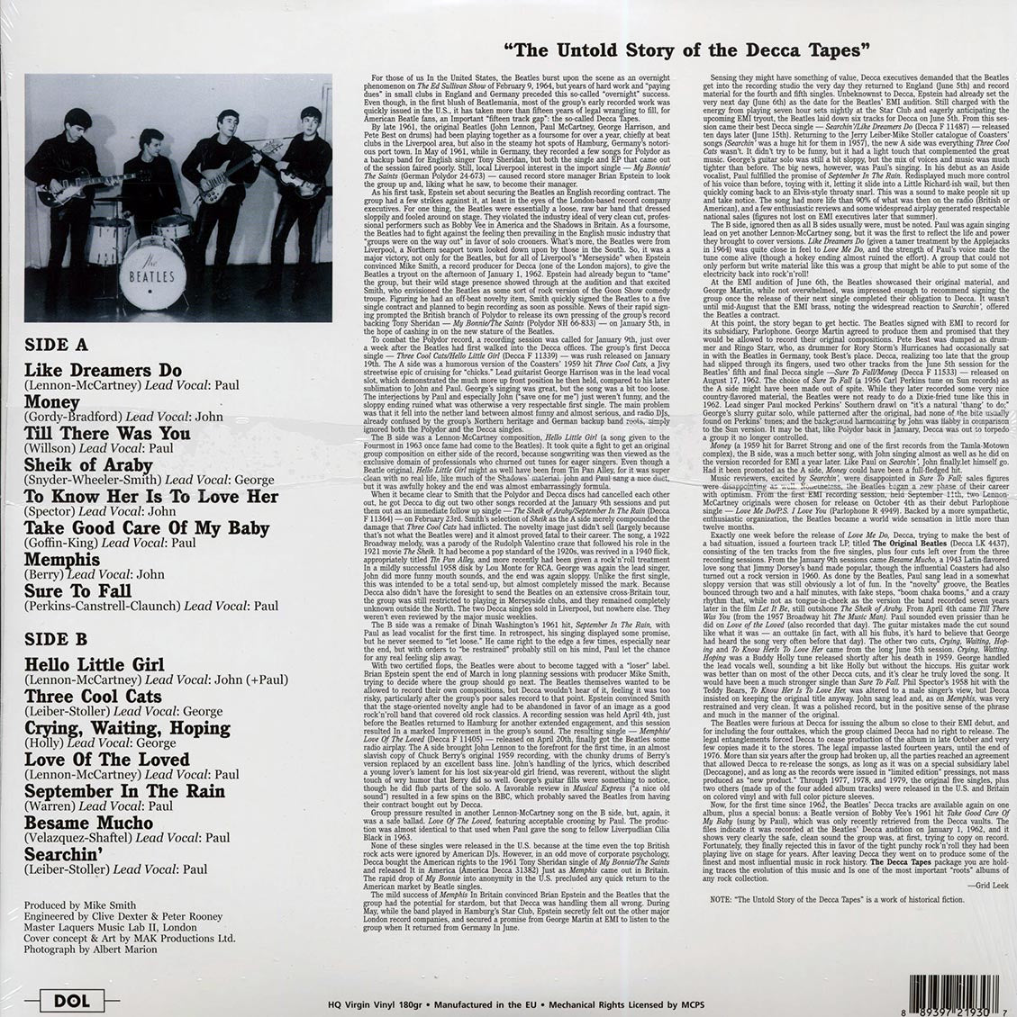 The Beatles - The Decca Tapes (180g)