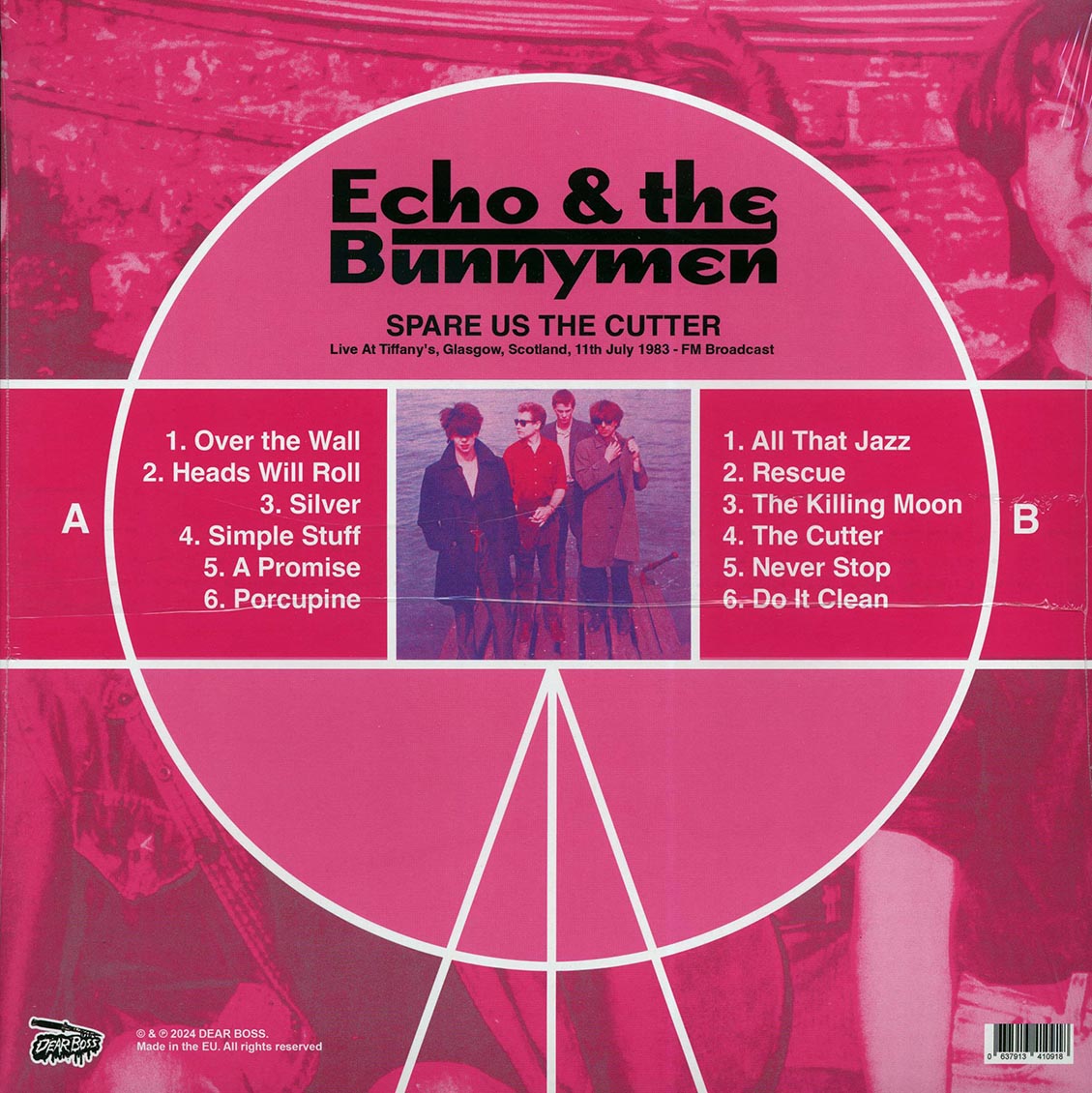 Echo & The Bunnymen - Spare Us The Cutter: Live At Tiffany's, Glasgow, Scotland, 11th July 1983 (ltd. 300 copies made) (colored vinyl)