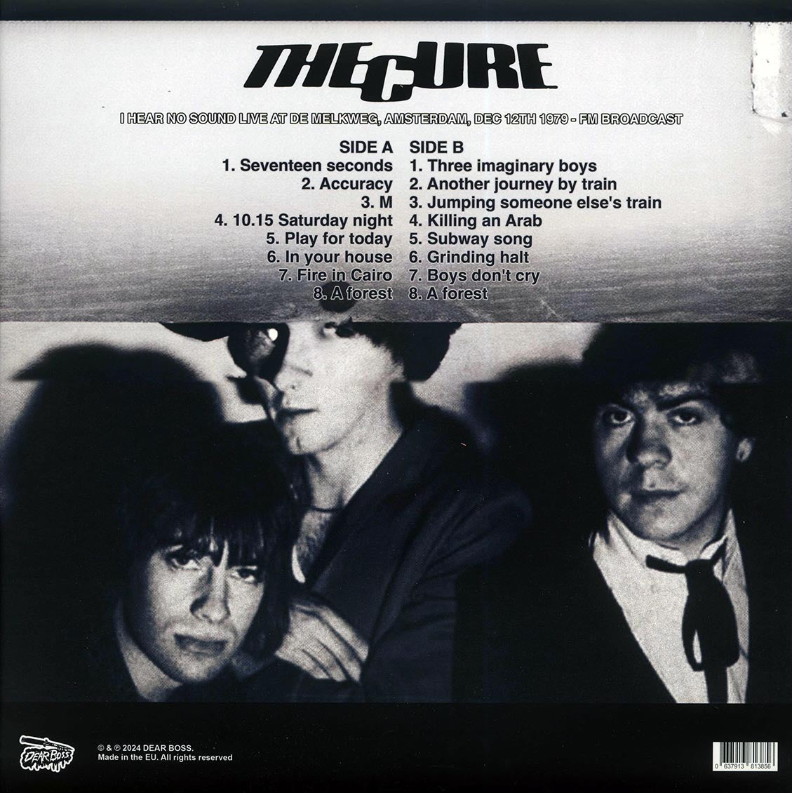 The Cure - I Hear No Sound: Live At De Melkweg, Amsterdam, Dec 12th 1979 (yellow vinyl)