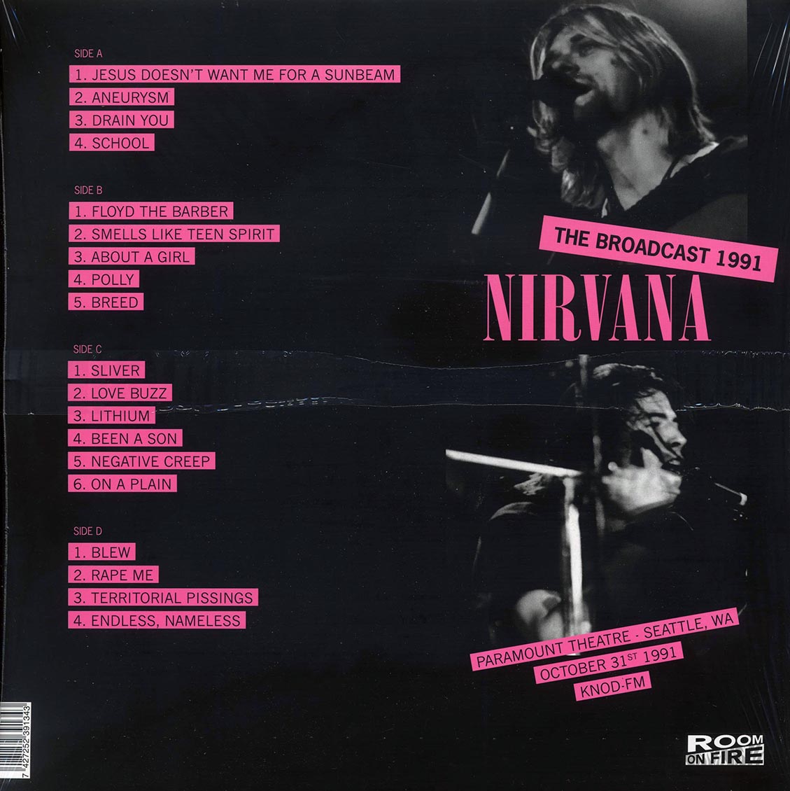 Nirvana - Paramount Theatre Seattle: The Broadcast 1991 October 31st (2xLP) (magenta vinyl)