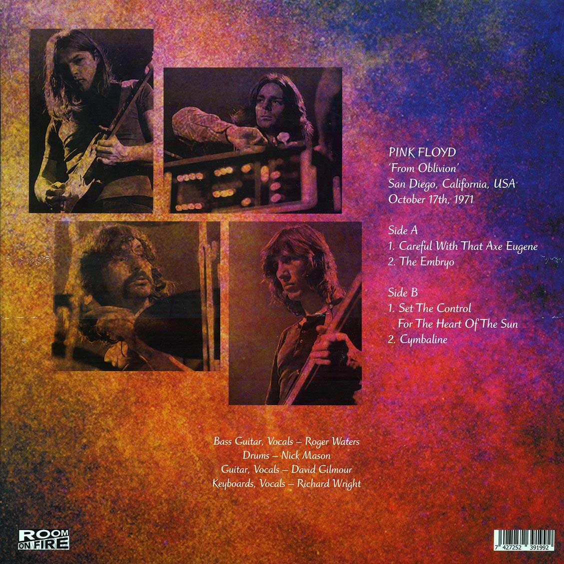 Pink Floyd - From Oblivion Volume 1: Live In San Diego, October 17th, 1971 (blue vinyl)