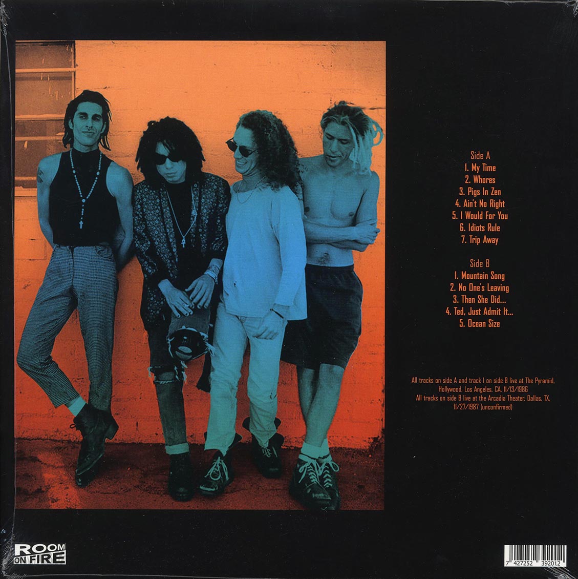 Jane's Addiction - Live And Profane 1986-87: Live In Hollywood & Dallas (orange vinyl)