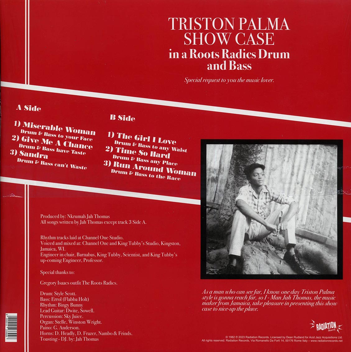Triston Palmer - Showcase In A Roots Radics Drum And Bass