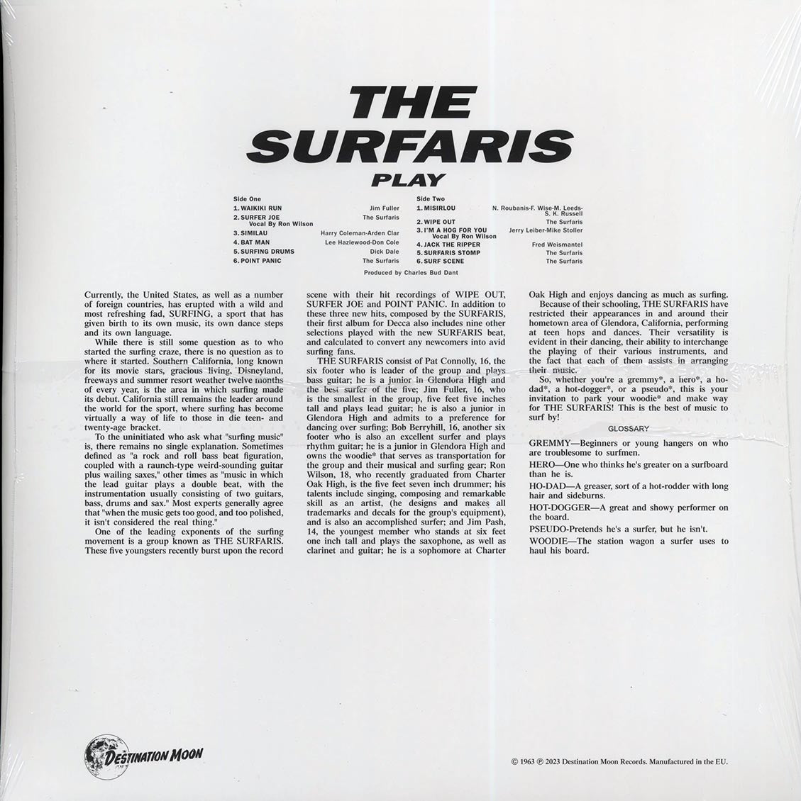 The Surfaris - Play (ltd. 500 copies made) (clear vinyl)