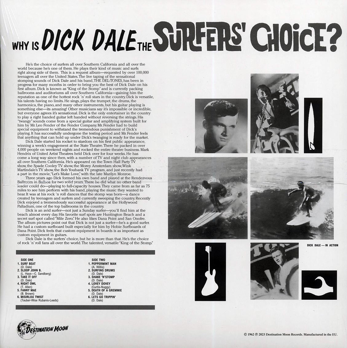 Dick Dale & His Del-Tones - Surfer's Choice (ltd. 500 copies made) (clear vinyl)