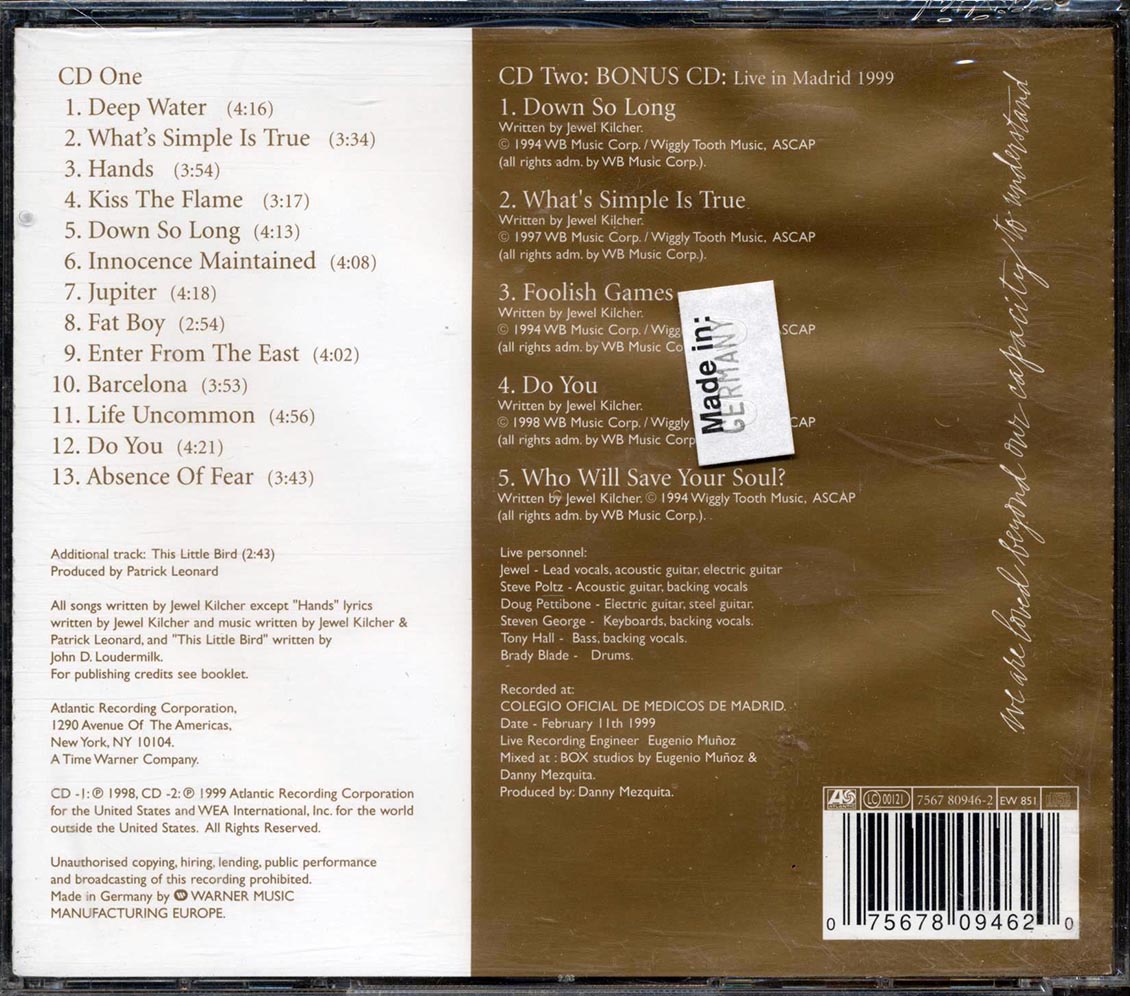 Jewel - Spirit (+ 6 bonus tracks) (2xCD)
