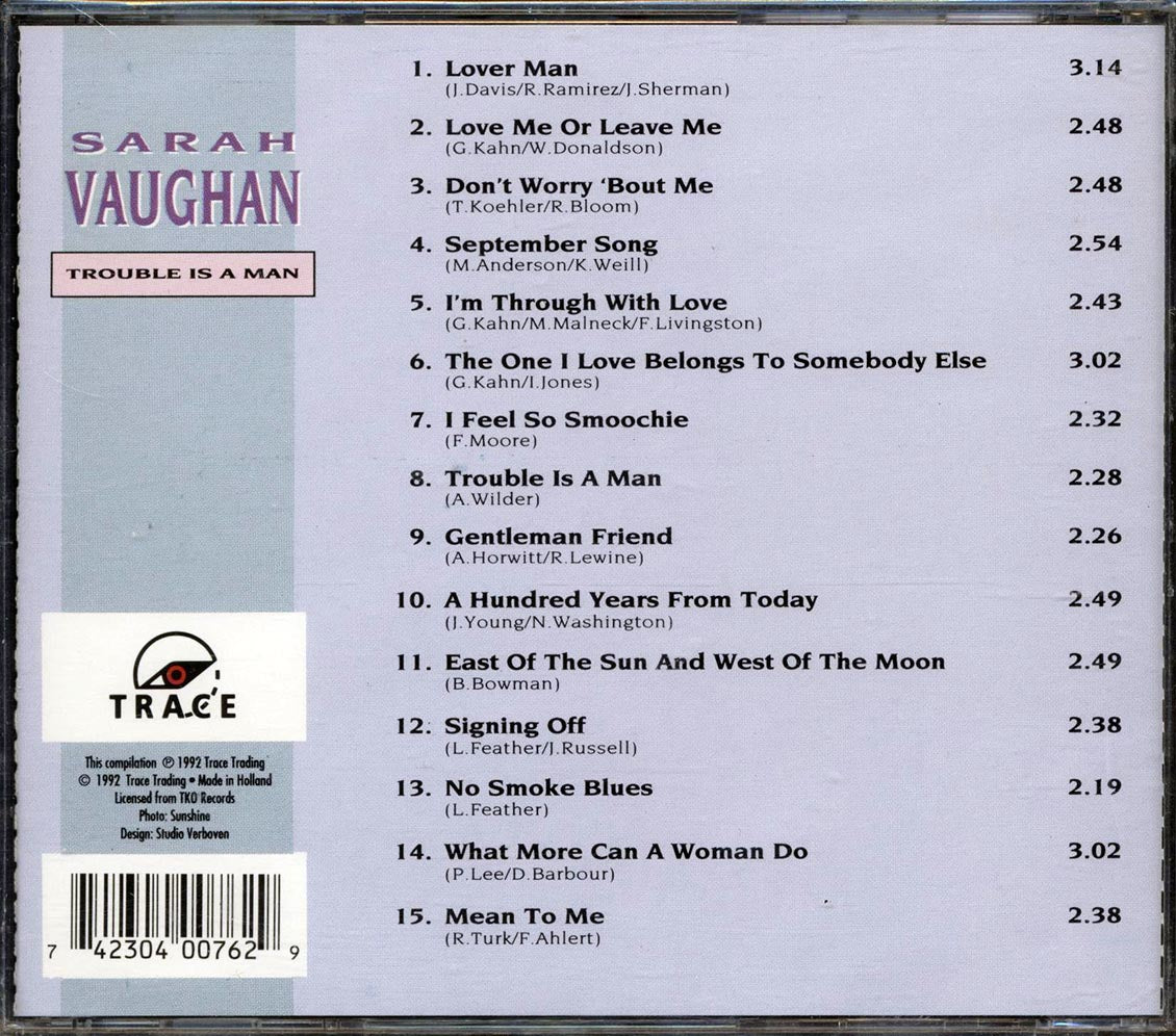Sarah Vaughan - Trouble Is A Man