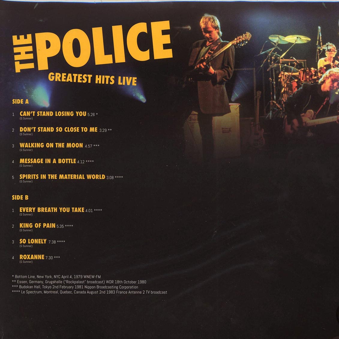 The Police - Greatest Hits Live (180g)