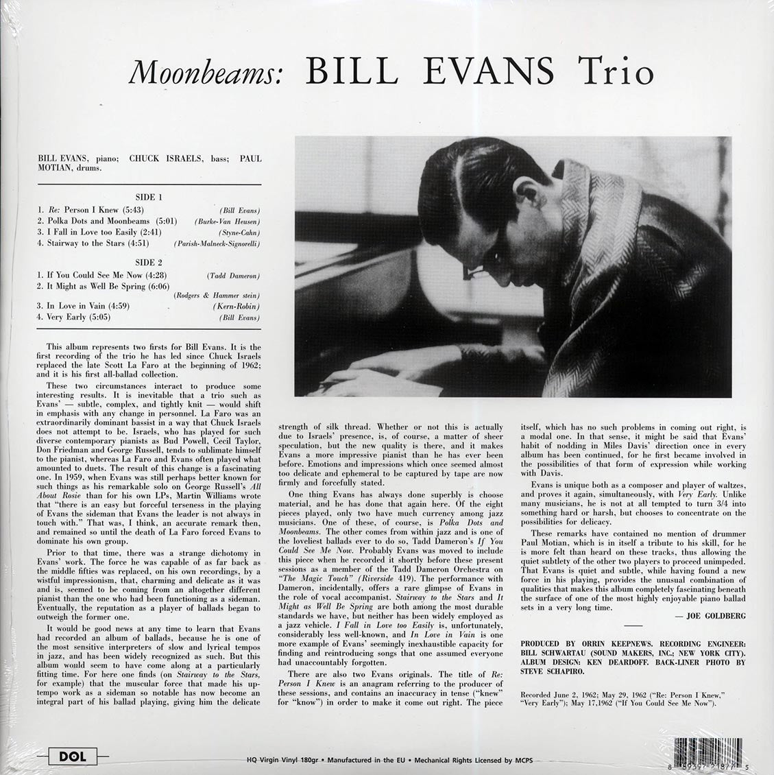 The Bill Evans Trio - Moon Beams (180g)