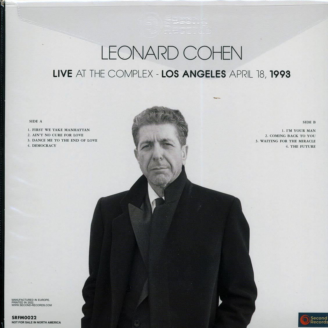 Leonard Cohen - Live At The Complex, Los Angeles, April 18, 1993 (180g) (blue vinyl)