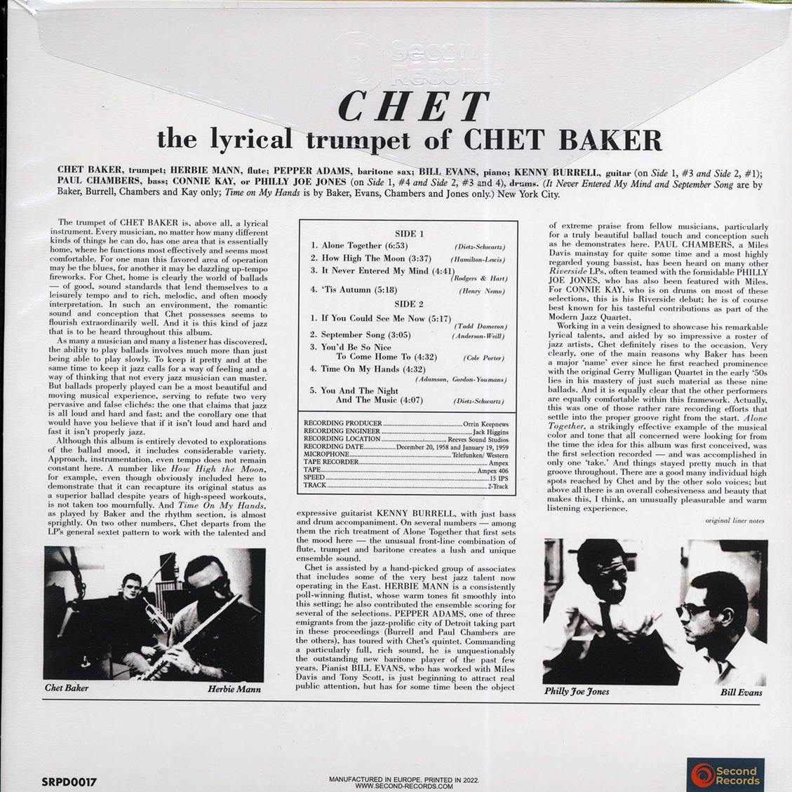 Chet Baker - Chet (180g)