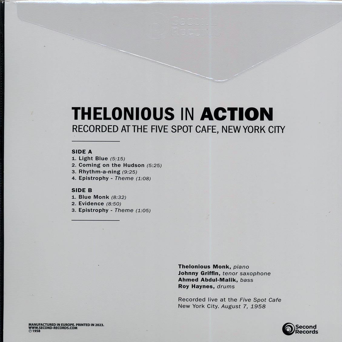 Thelonious Monk - In Action (180g) (clear vinyl)