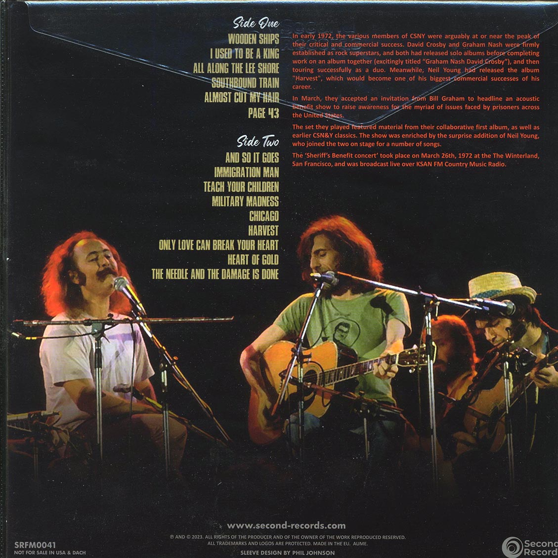 Crosby, Nash & Young - The Gang Of Three: The Winterland San Francisco 26th March 1972 KSAN FM Country Music Radio Broadcast (180g) (clear vinyl)