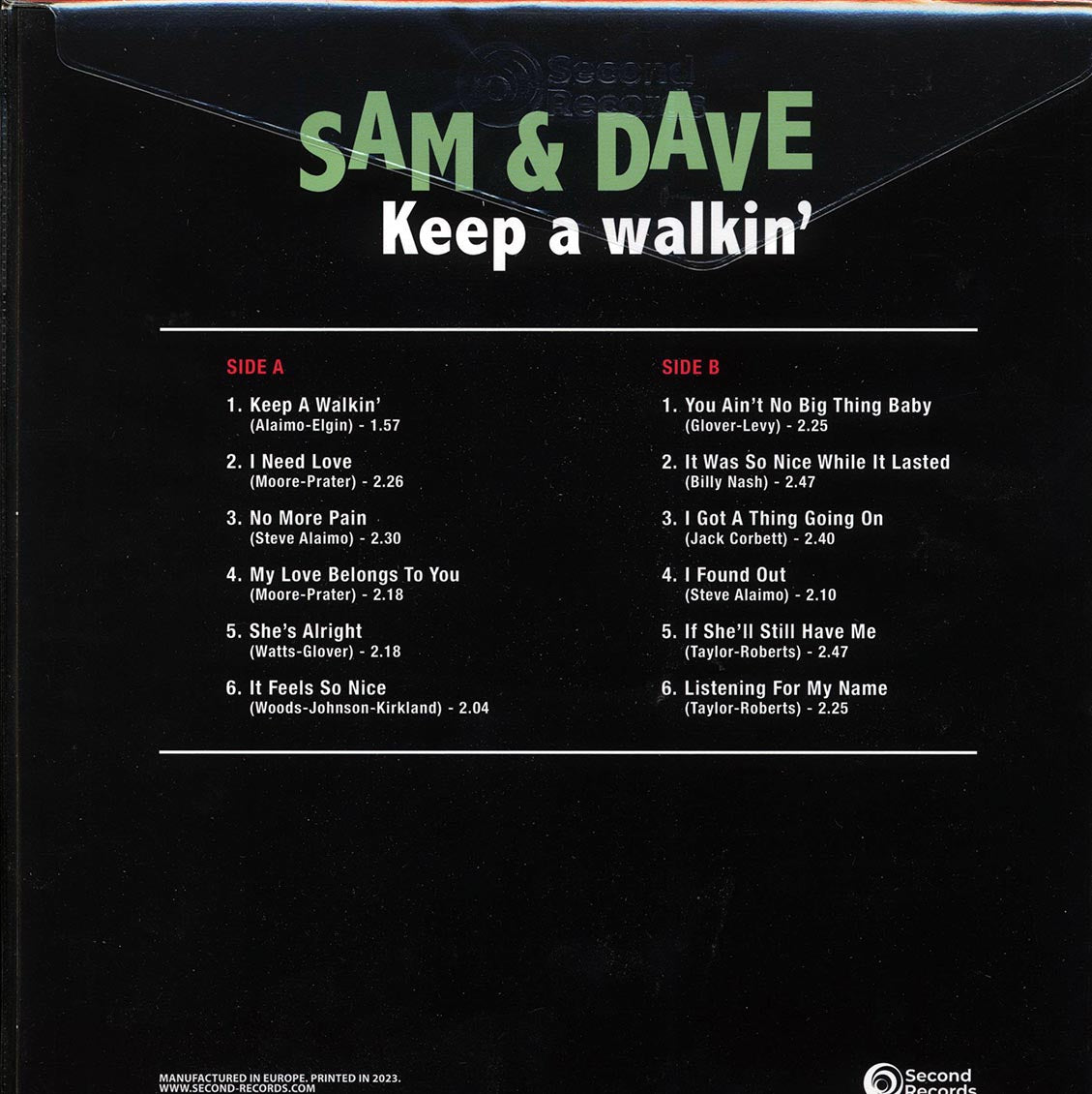 Sam & Dave - Keep A Walkin' (180g) (turquoise vinyl)