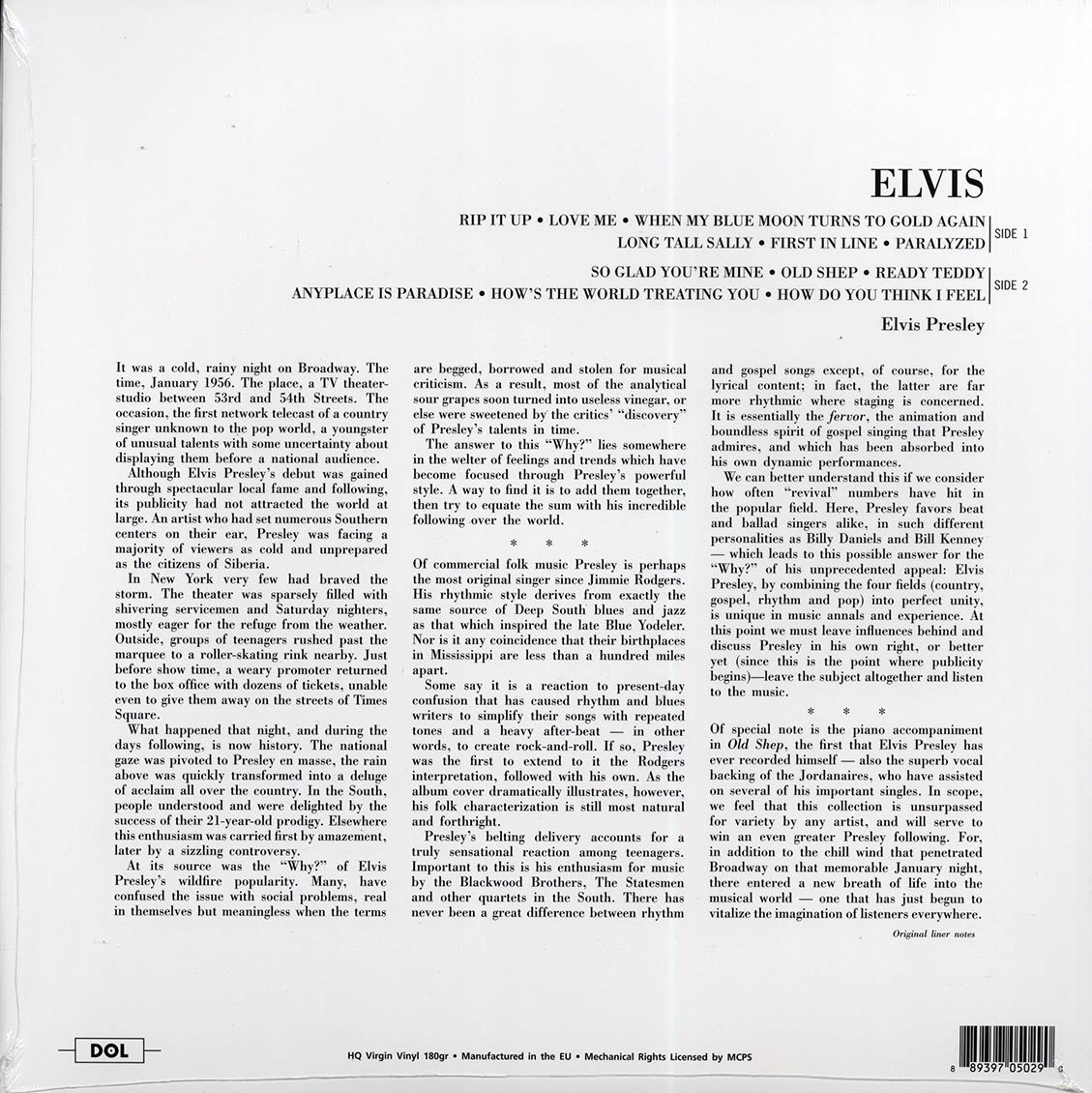 Elvis Presley - Elvis (180g) (orange vinyl)