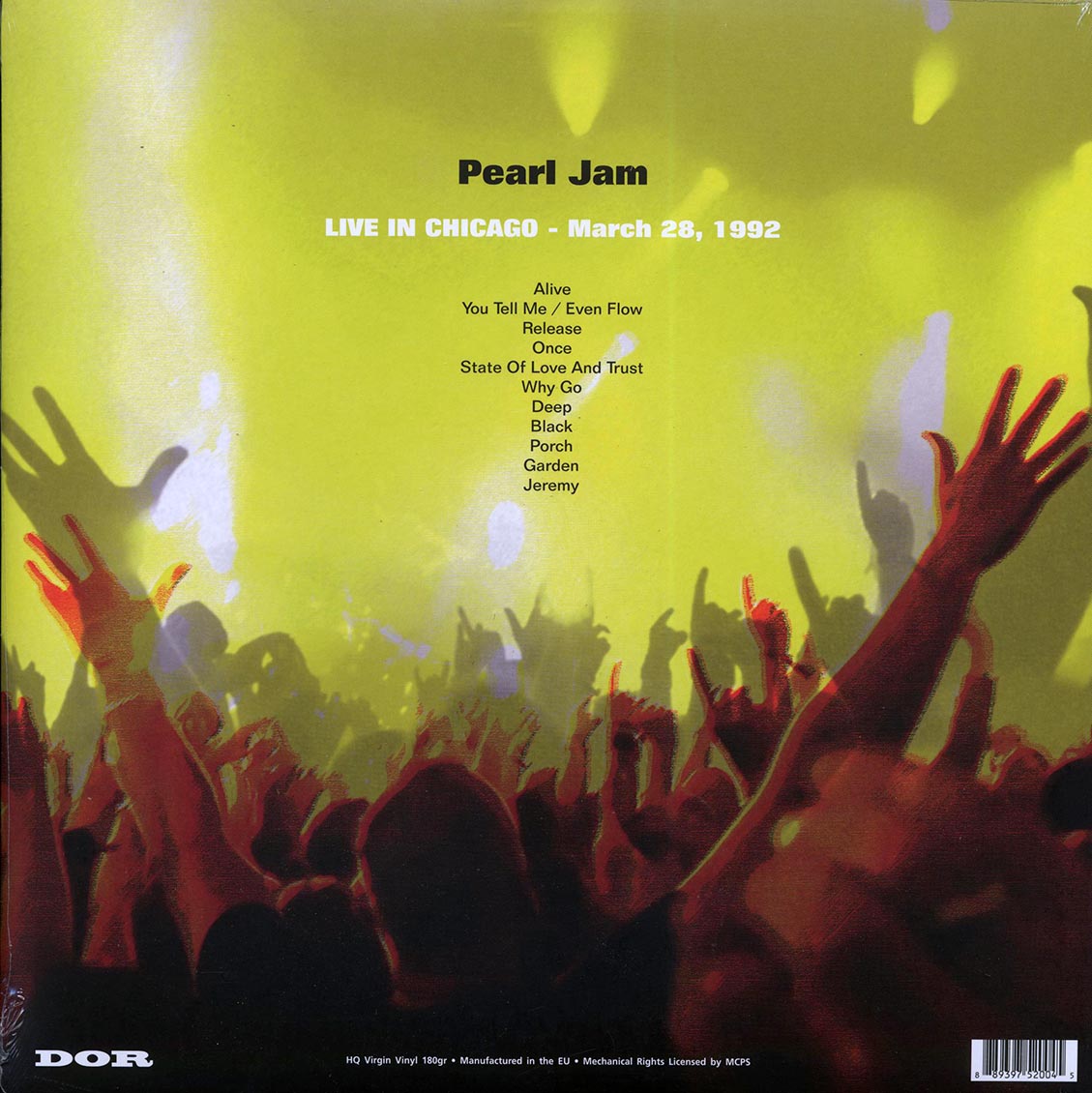 Pearl Jam - Live In Chicago March 28, 1992 (180g) (red vinyl)