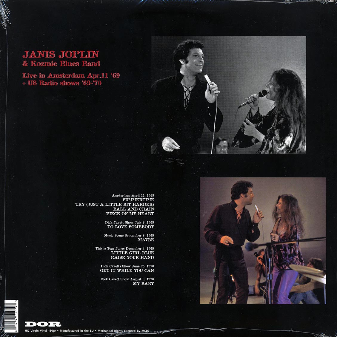 Janis Joplin & Kozmic Blues Band - Live In Amsterdam 1969 + US Radio Shows 1969-70 (180g) (white vinyl)