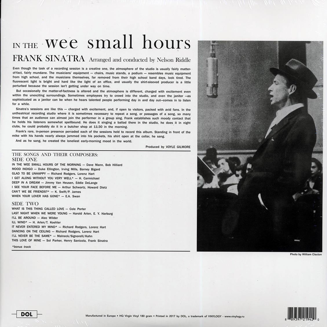 Frank Sinatra - In The Wee Small Hours (180g)